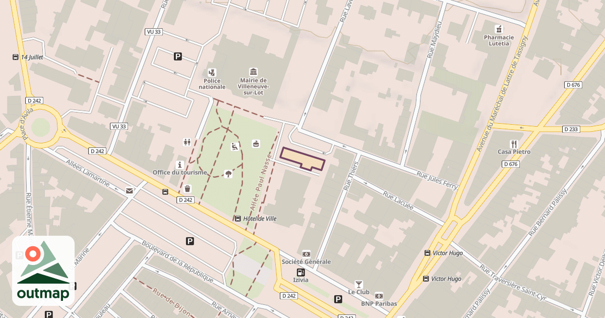 Map of Climbing Wall