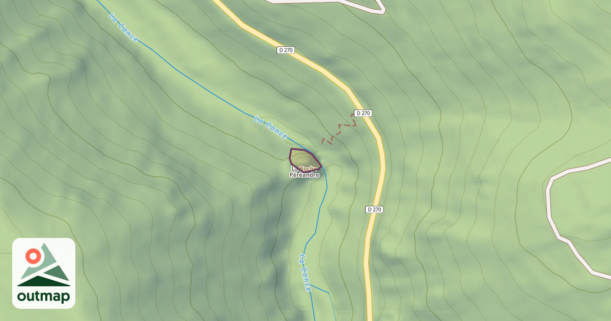 Map of La Roche Péréandre