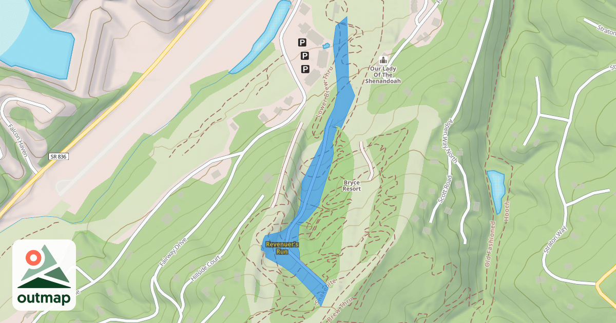 Map of Revenuer's Run