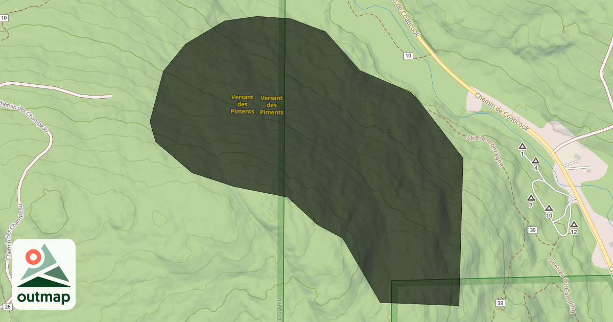 Map of Versant des Piments