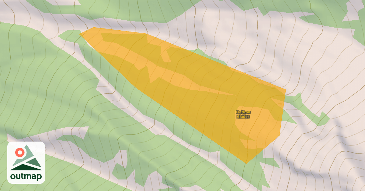 Map of Flatiron Glades