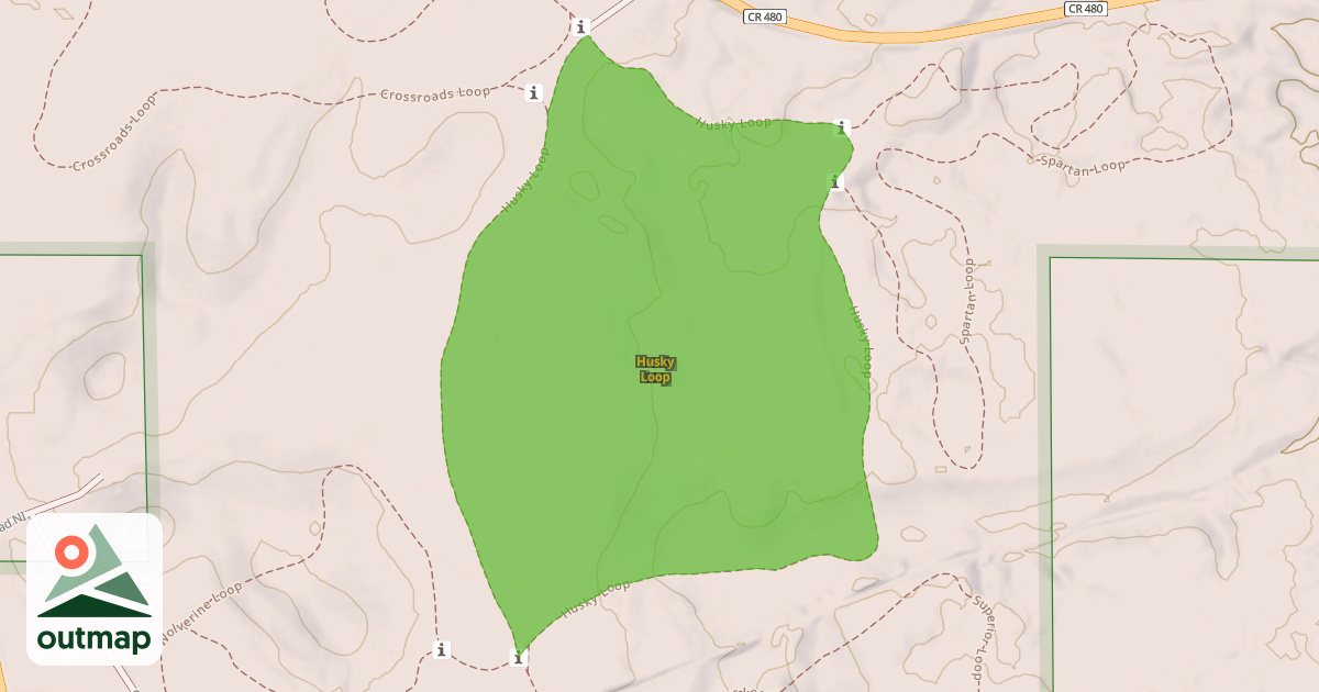 Map of Husky Loop