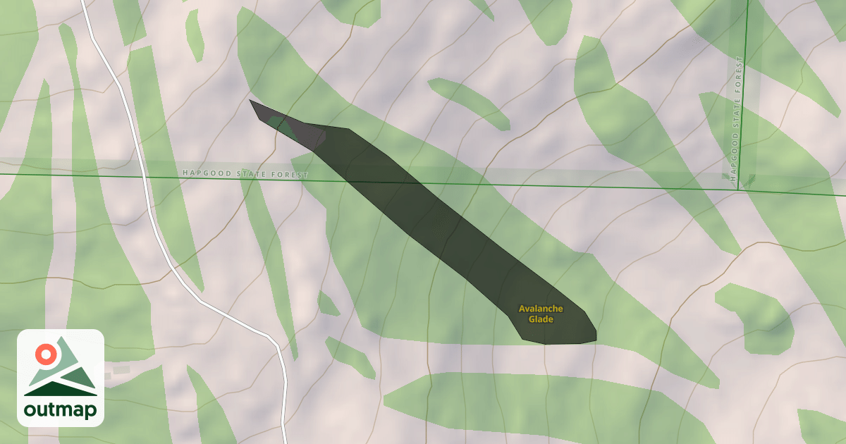 Map of Avalanche Glade