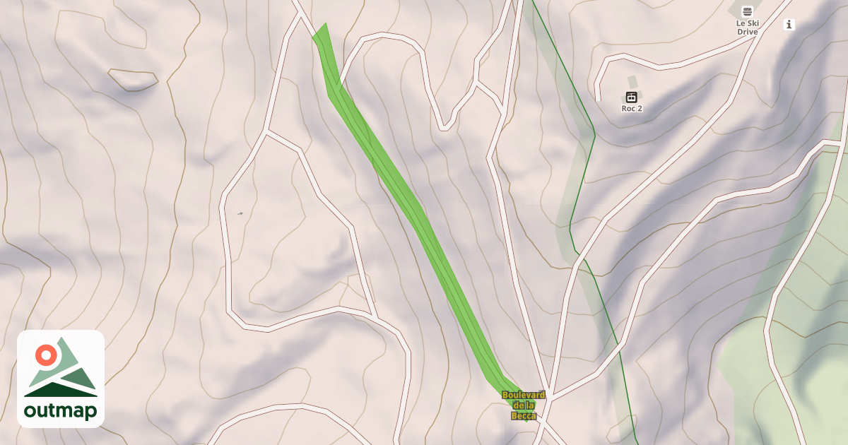 Map of Boulevard de la Becca