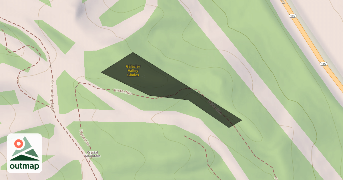 Map of Galacier Valley Glades