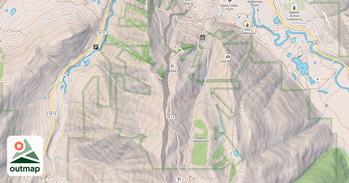 Map of America's Downhill