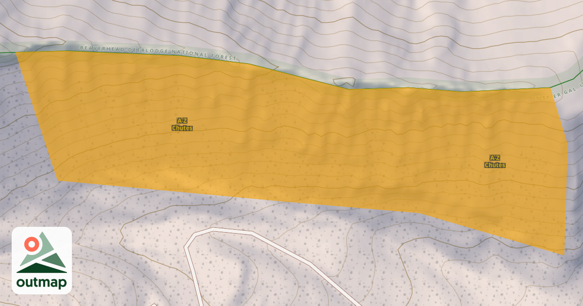 Map of A-Z Chutes