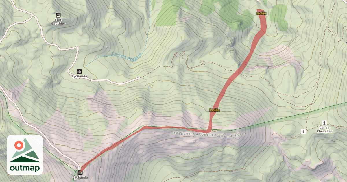 Map of Isolée