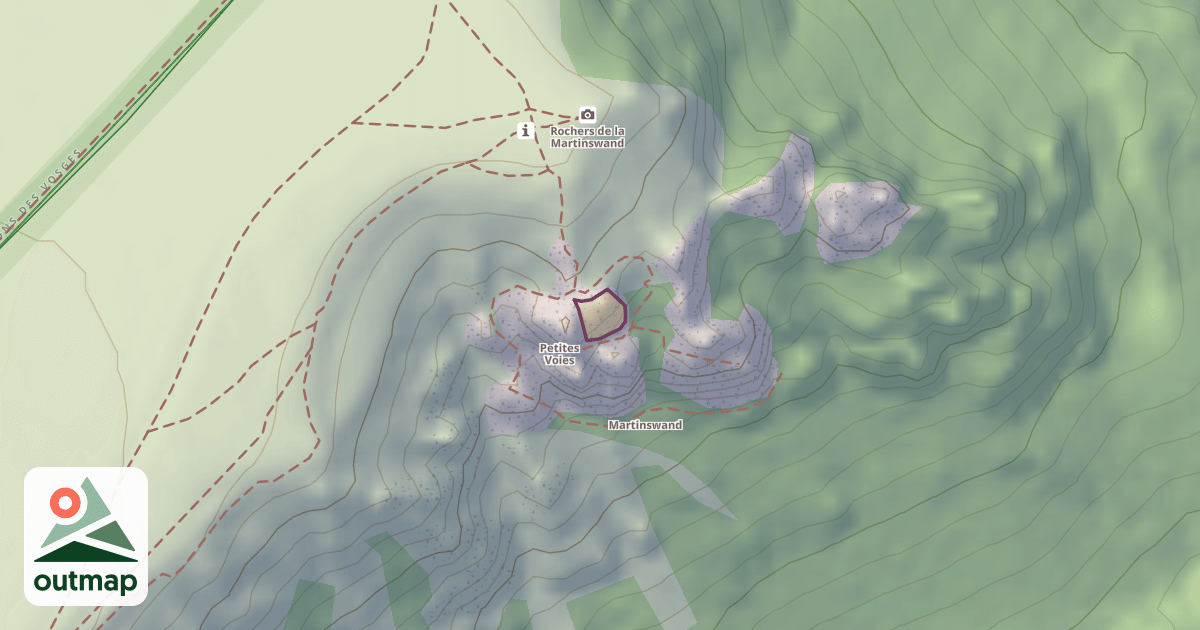 Map of Voies de sortie