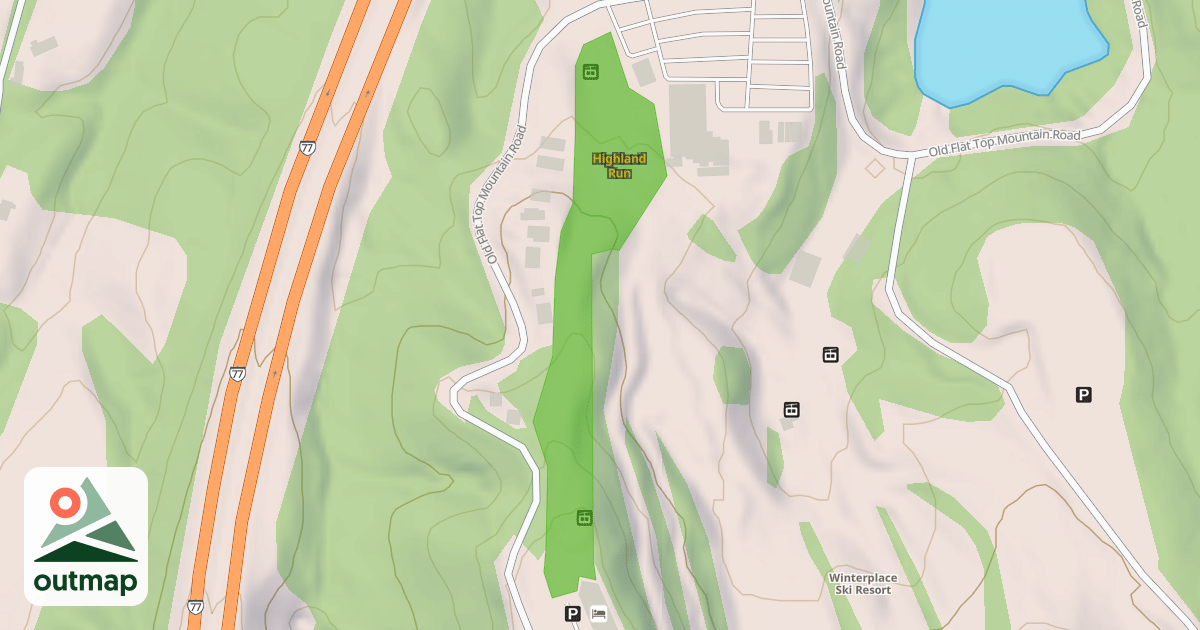 Map of Highland Run