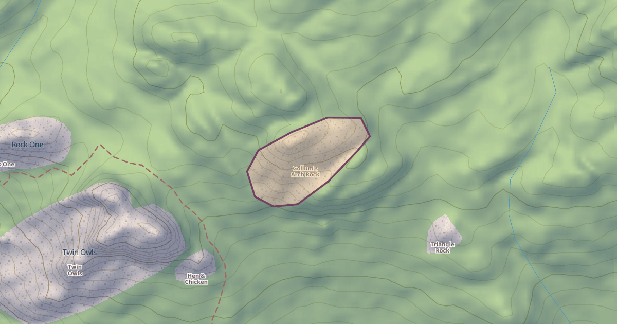 Map preview of Gollum's Arch Rock