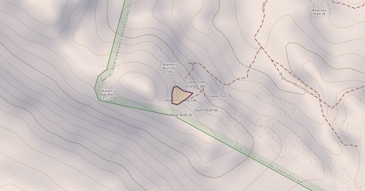 Map preview of Hidden Valley 14S