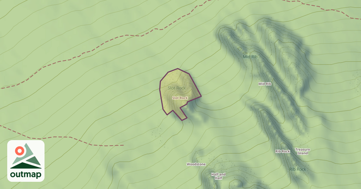 Map of Slot Rock