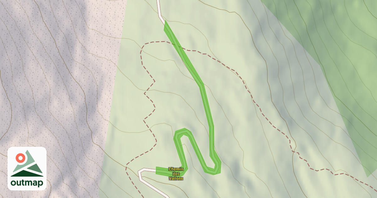 Map of Chemin des Vallons