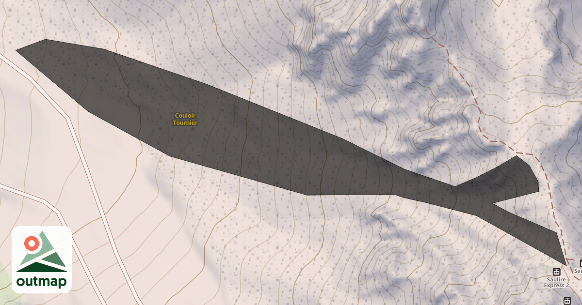 Map of Couloir Tournier