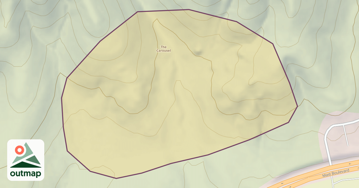 Map of Santee Boulders
