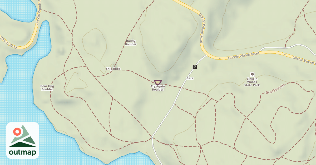 Map of Try Again Boulder