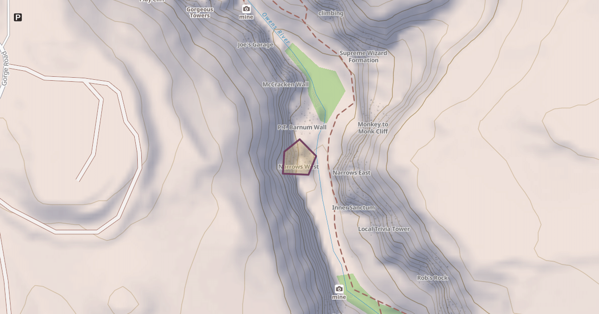 Map preview of Narrows West