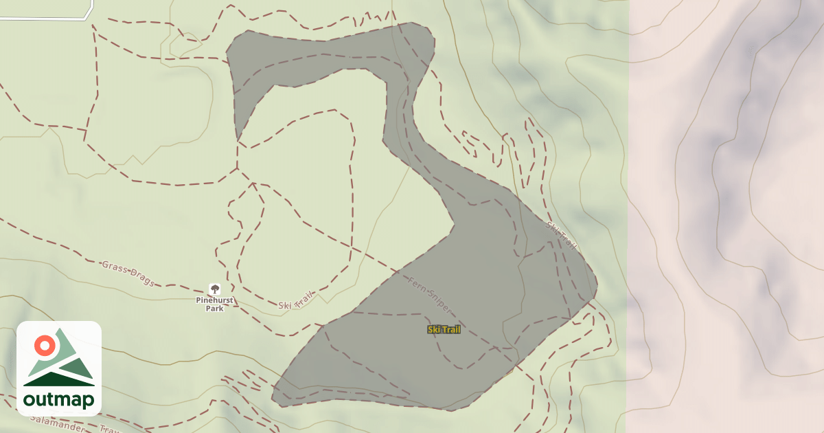 Map of Ski Trail
