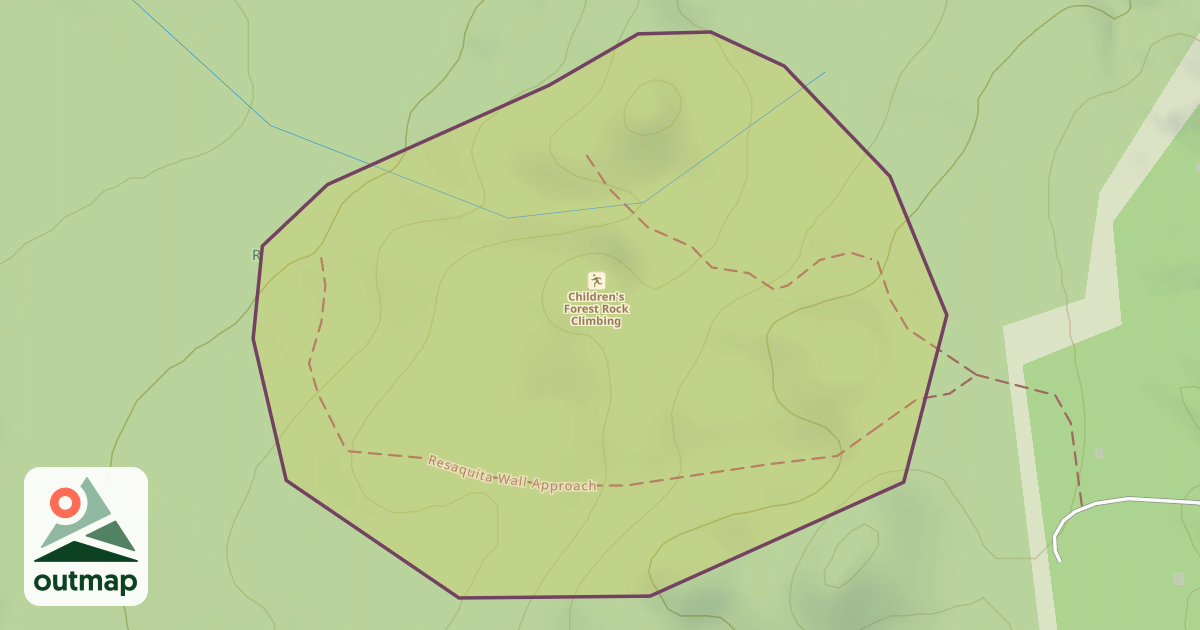 Map of Children's Forest Rock Climbing