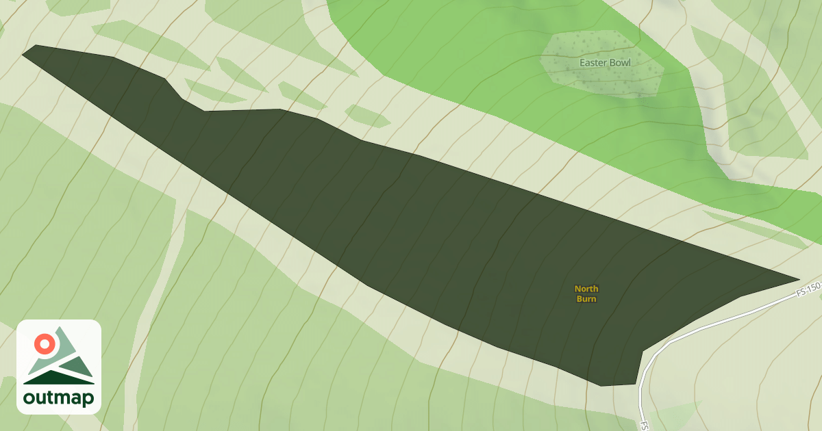 Map of North Burn