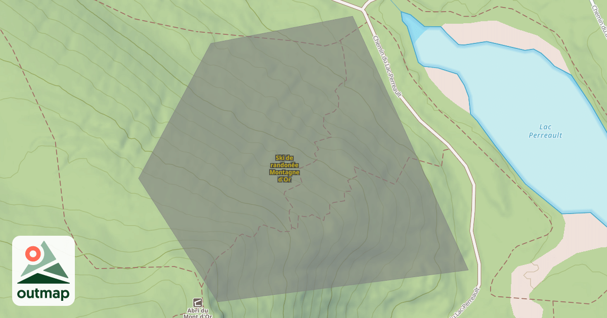 Map of Ski de randonée Montagne d'Or