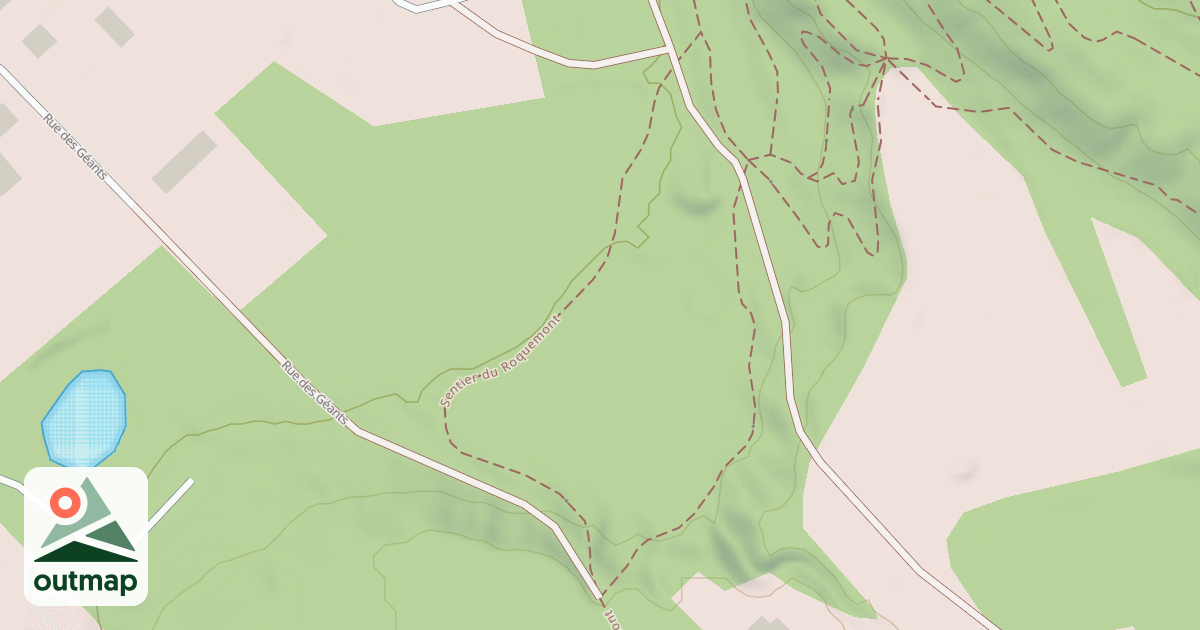 Map of Sentier du Roquemont