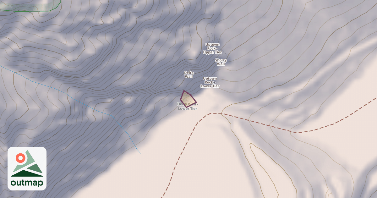 Map of Delta Wall - Lower Tier