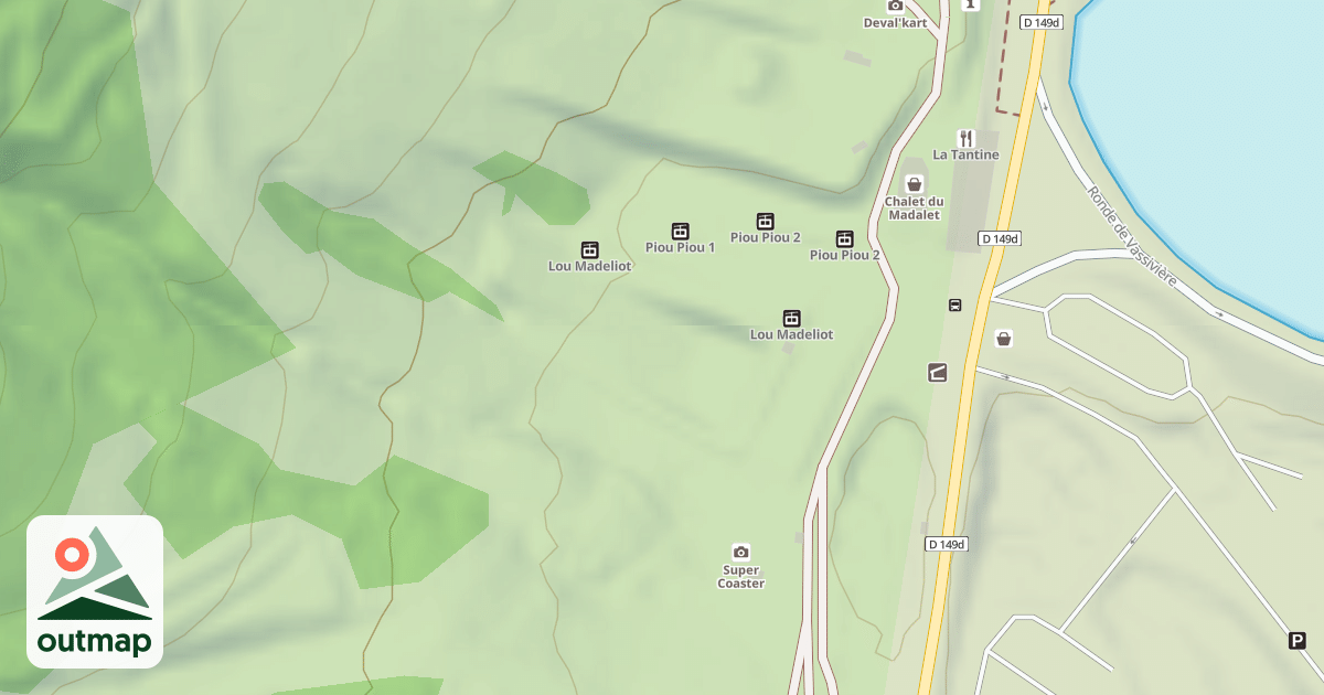 Map of Stade de luge payant