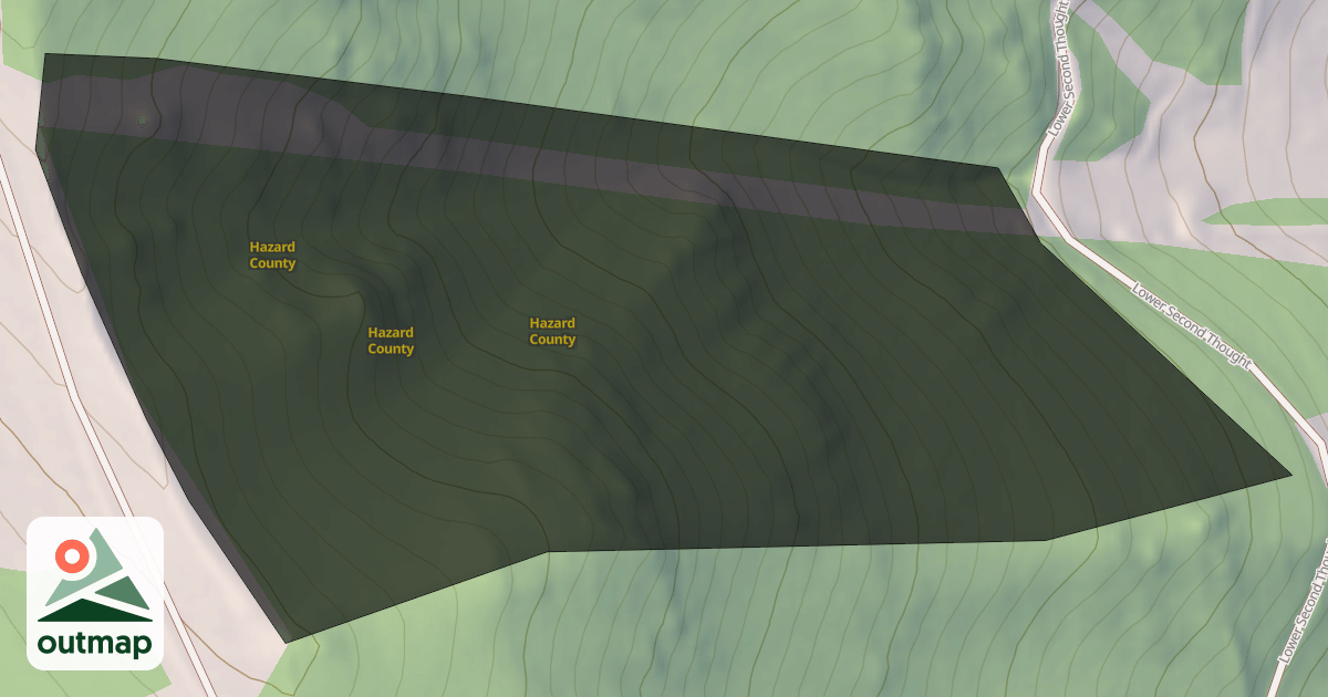 Map of Hazard County