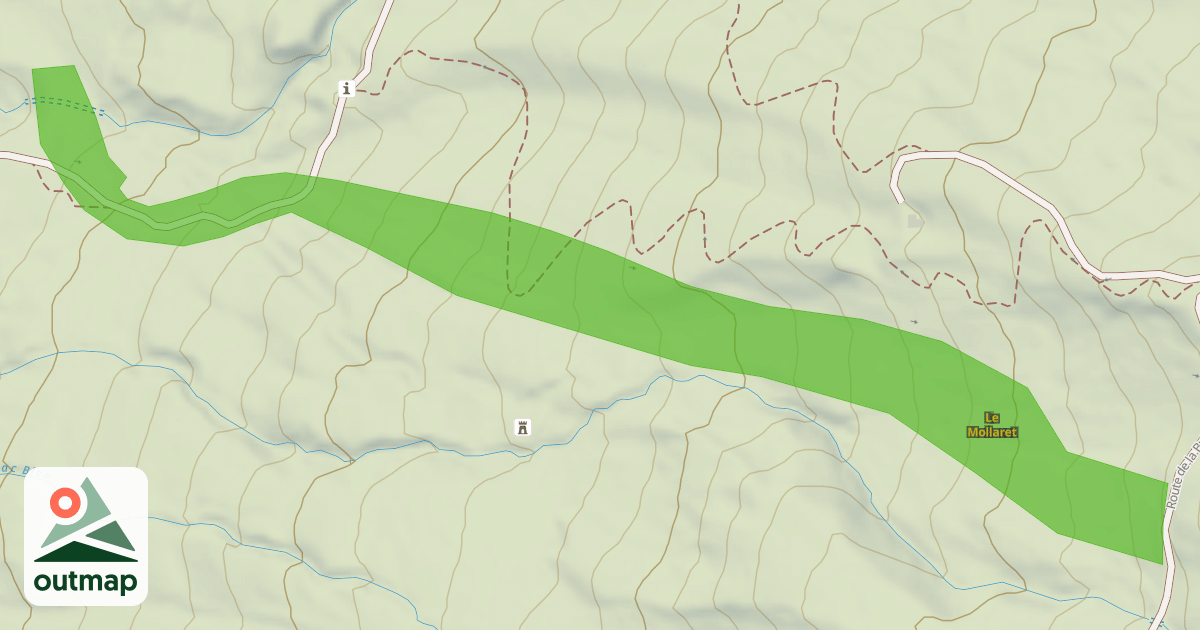 Map of Le Mollaret