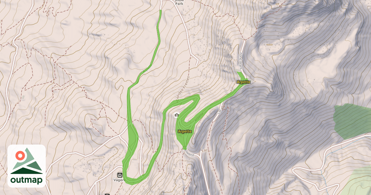 Map of Arpette