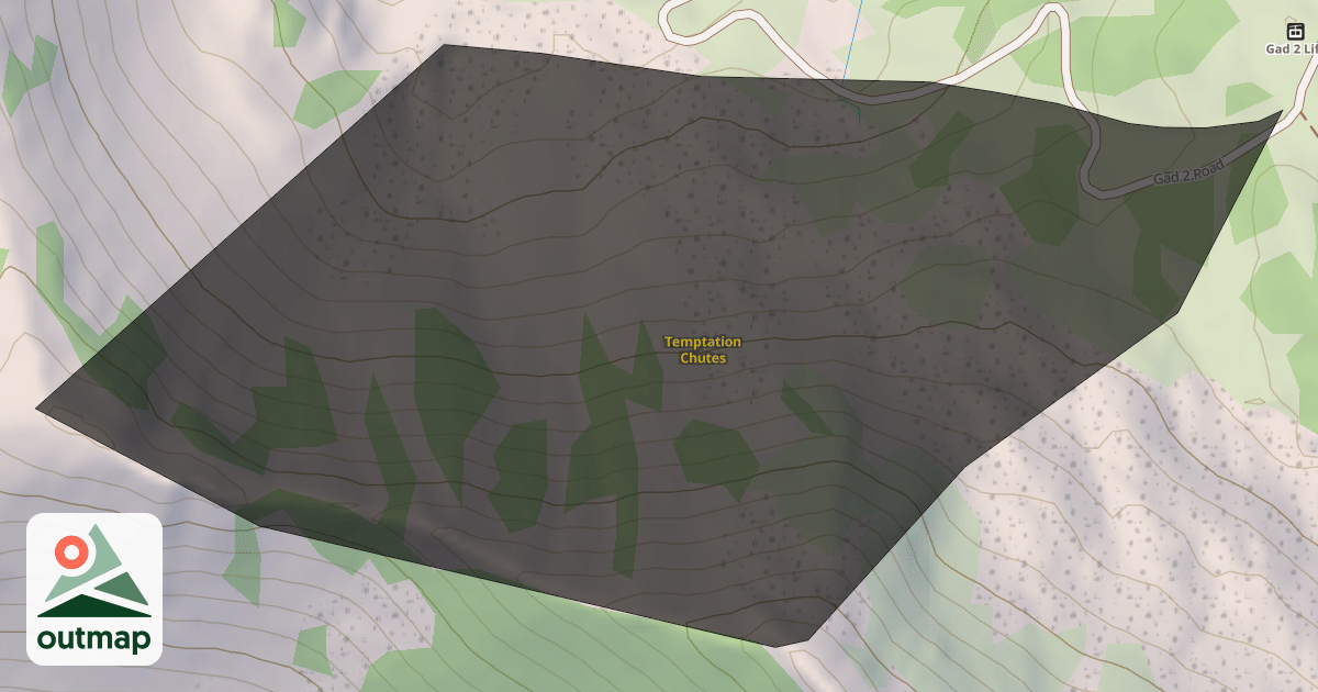 Map of Temptation Chutes
