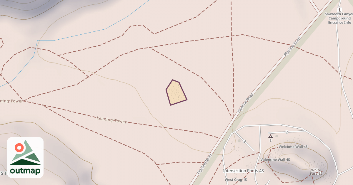 Map of Climbing Site