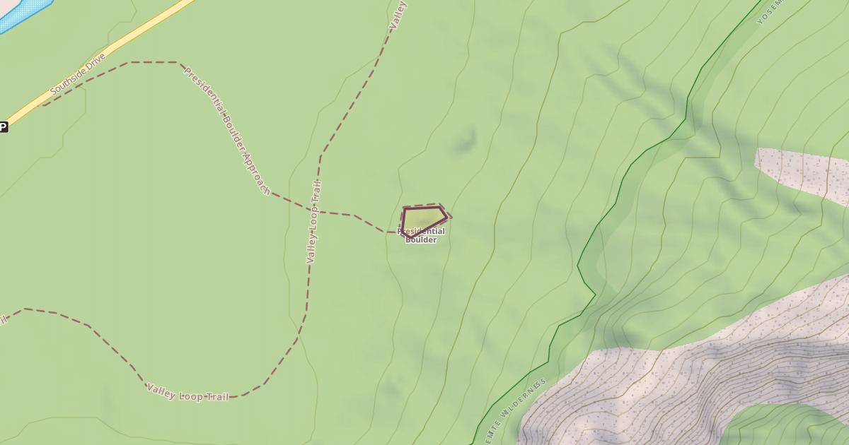 Map preview of Presidential Boulder
