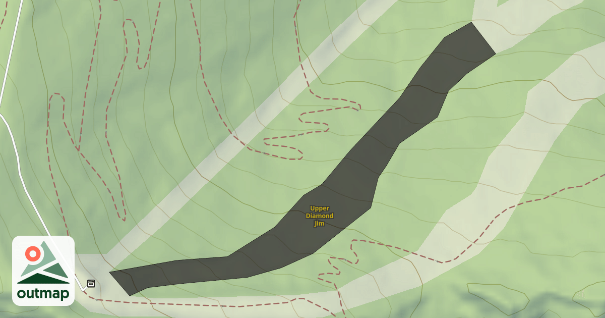 Map of Upper Diamond Jim