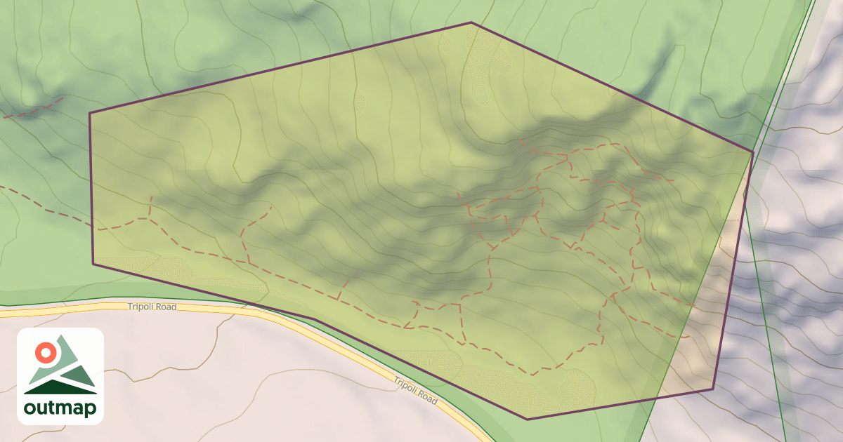 Map of Russell Crag Climbing