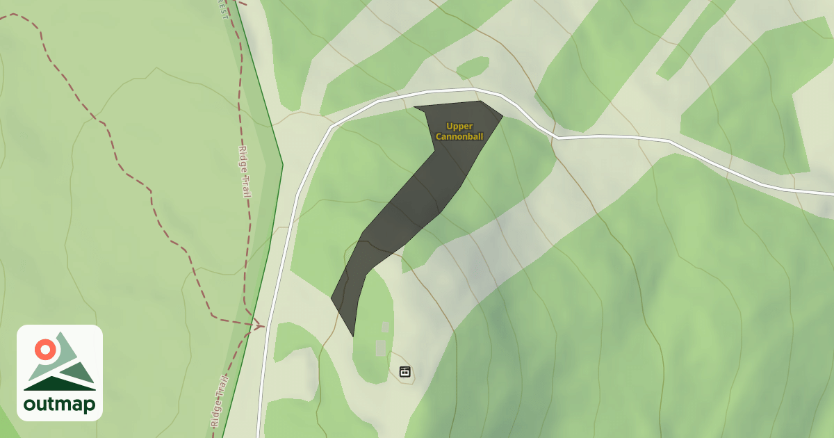 Map of Upper Cannonball