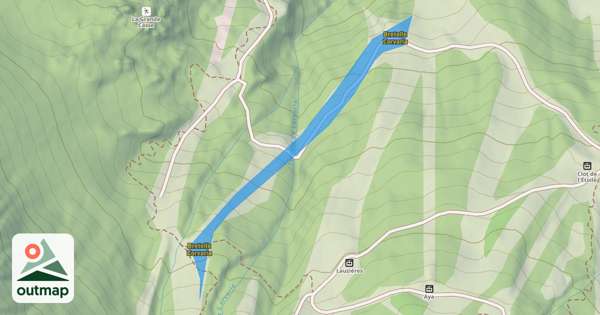 Map of Bretelle Corvaria