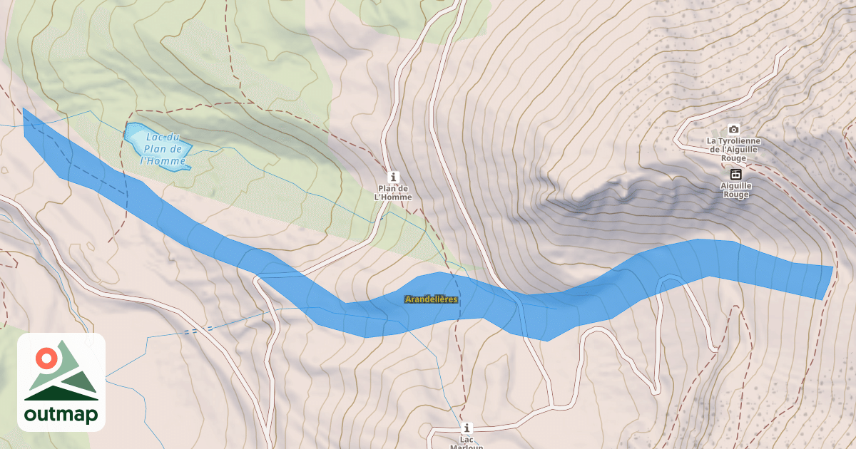 Map of Arandelières