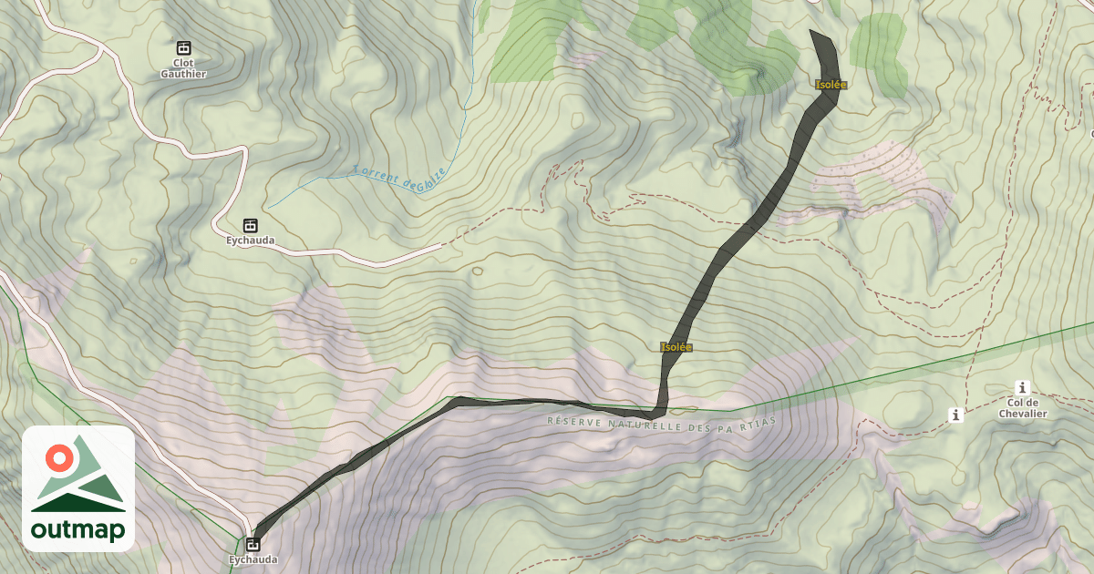 Map of Isolée