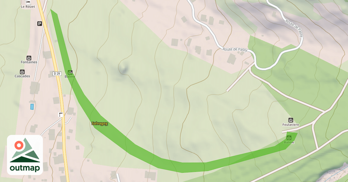 Map of Salvagny
