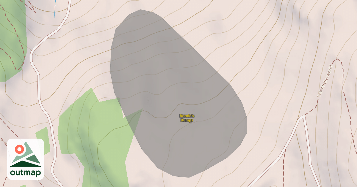 Map of Bernie's Bumps