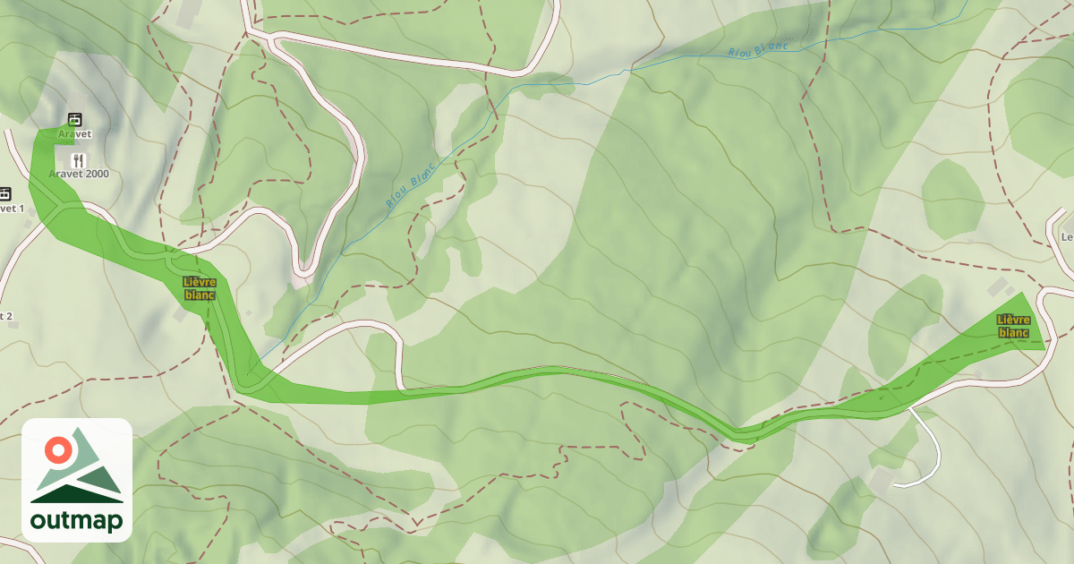 Map of Lièvre blanc