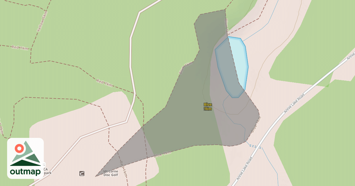 Map of Blue 1km