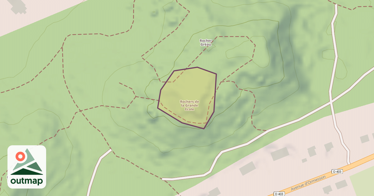 Map of Rochers de la Grande Ecole