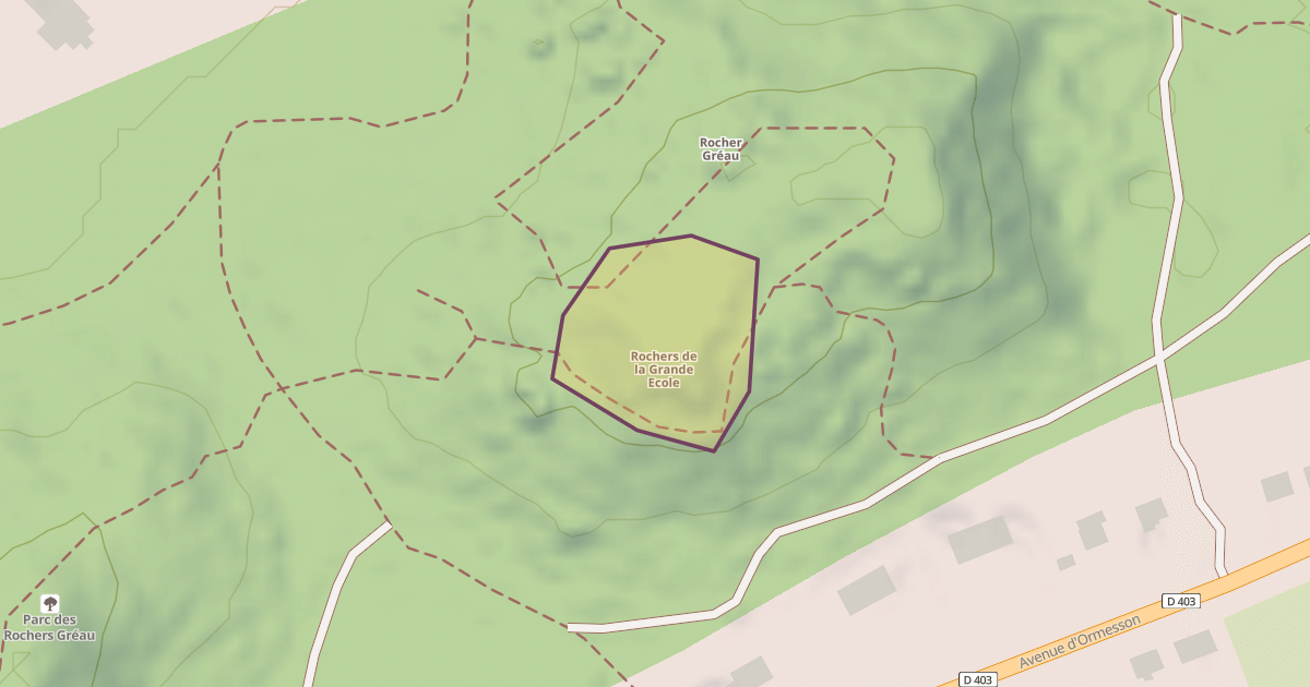 Map preview of Rochers de la Grande Ecole