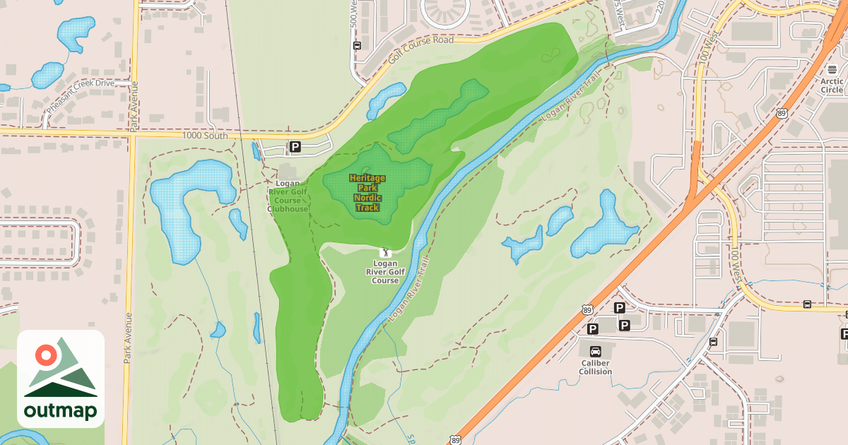 Map of Heritage Park Nordic Track