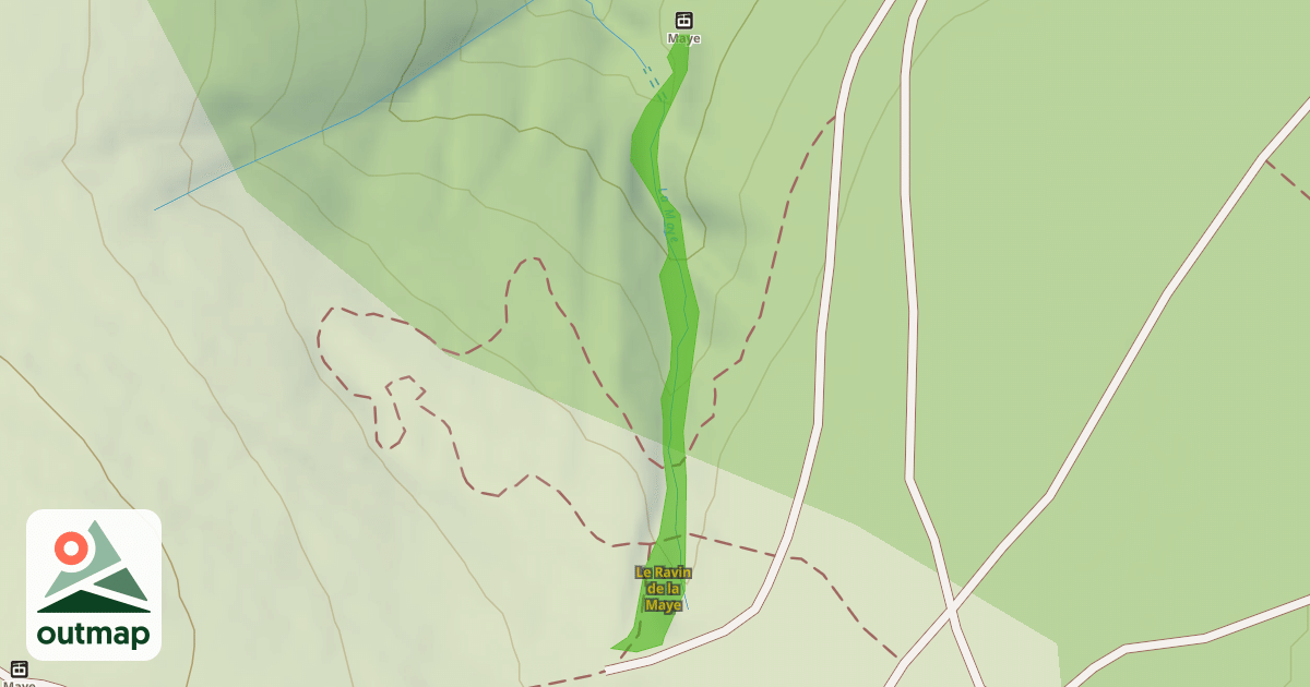 Map of Le Ravin de la Maye