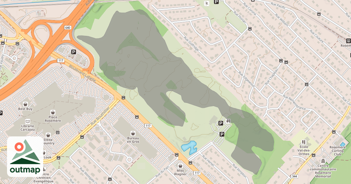 Map of Piste de ski de fond ( fermé 2021)